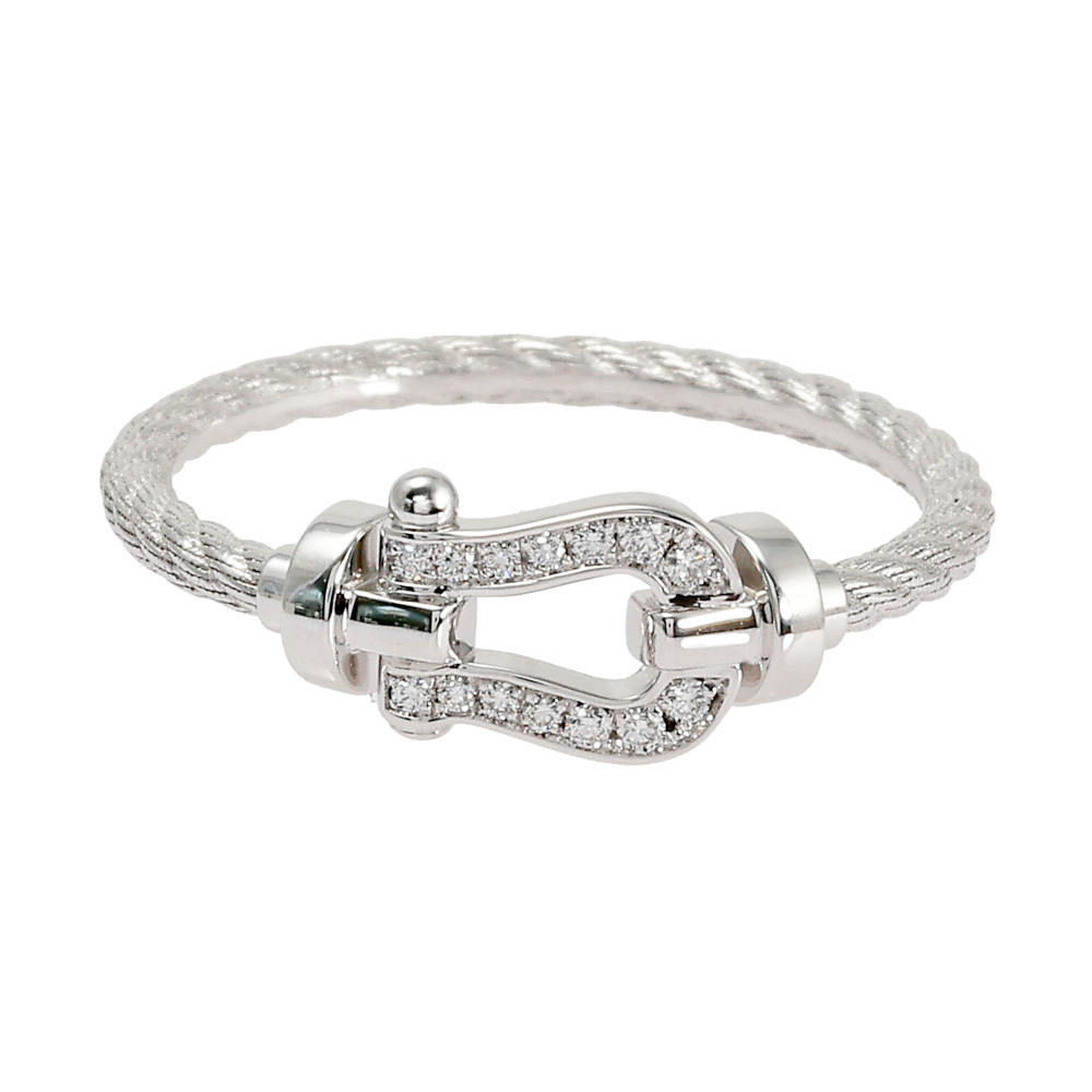 FRED Force 10 Ring 18K White Gold Diamond
