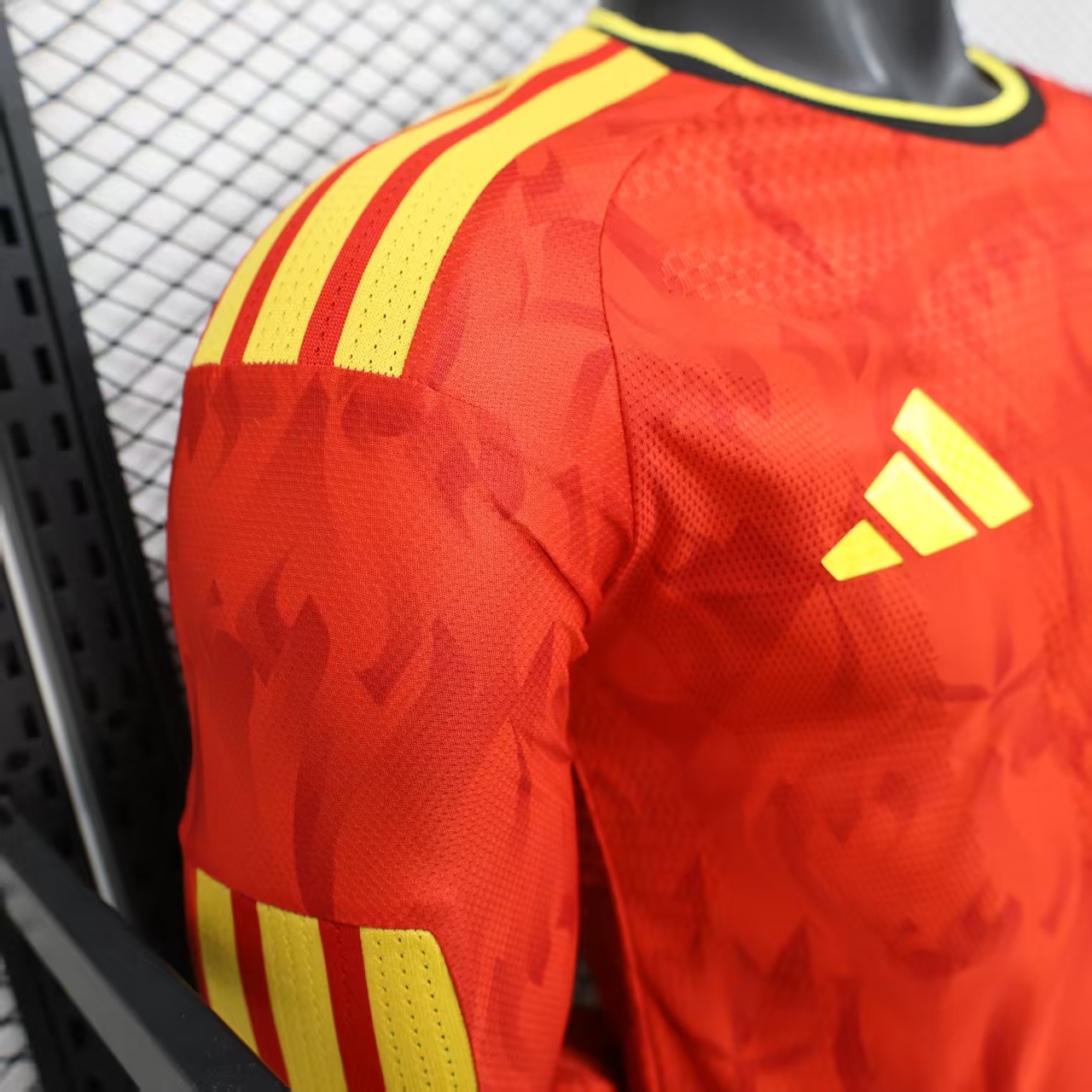 Player Version Belgium 2026 Home Jersey Long Sleeves S-3XL