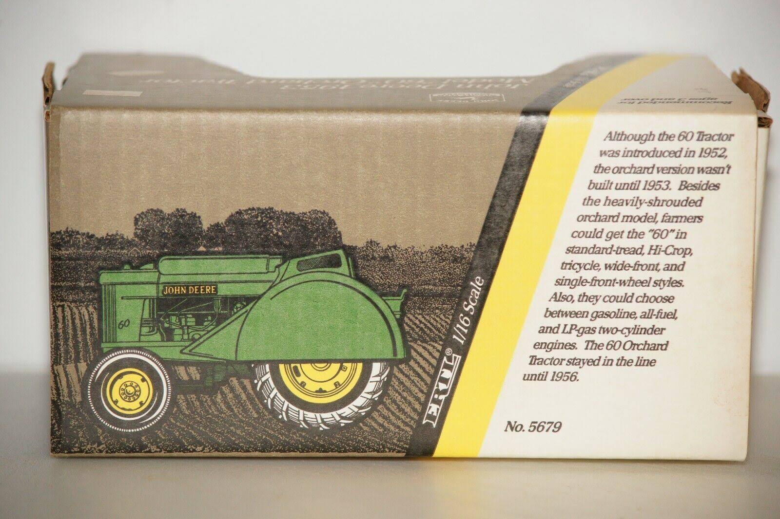 Ertl 1:16 1953 John Deere Model 60 Orchard Tractor NIB #5679
