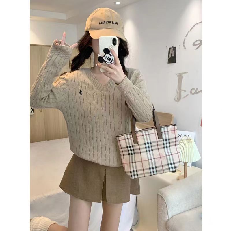 High Quality Ralph Lauren Sweater White Black White Grey - cnluxepick