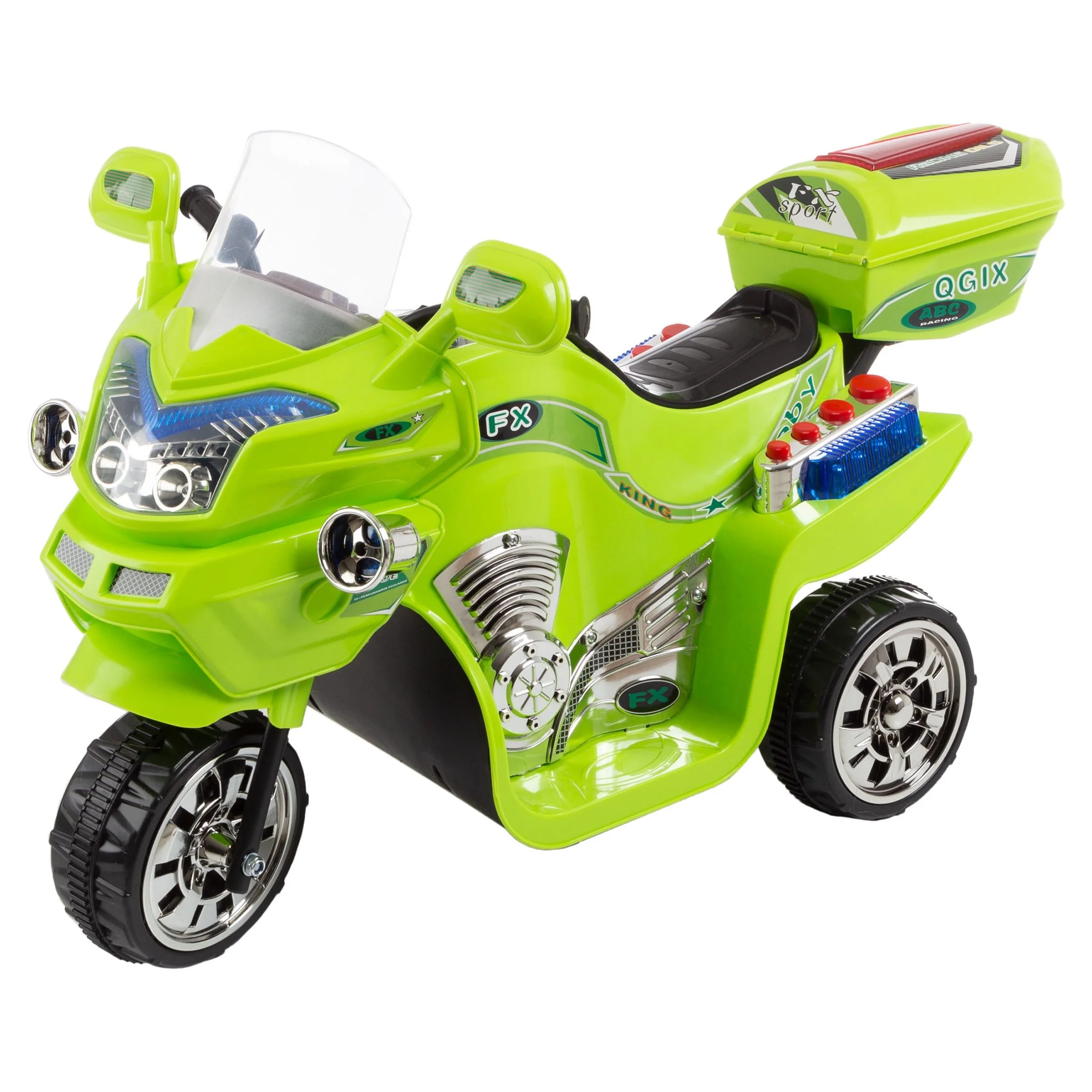 Lil’ Rider 3-Wheel Battery-Powered Electric Motorcycle for Kids, Green
