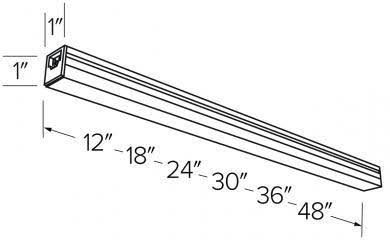 Elco EUD3730W Sage Modern White LED 48x22 Undercabinet Lighting