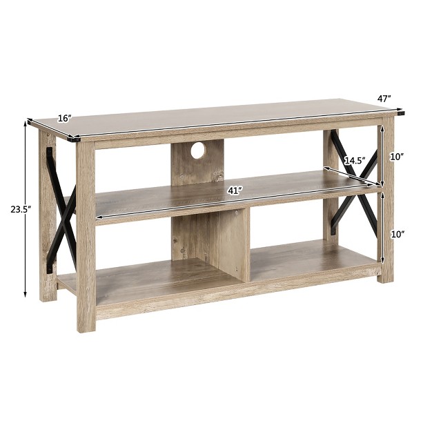 W 3 tier Open Shelves