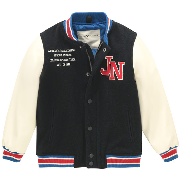 Jonas Nielsen Jungen College-Jacke mit Backprint