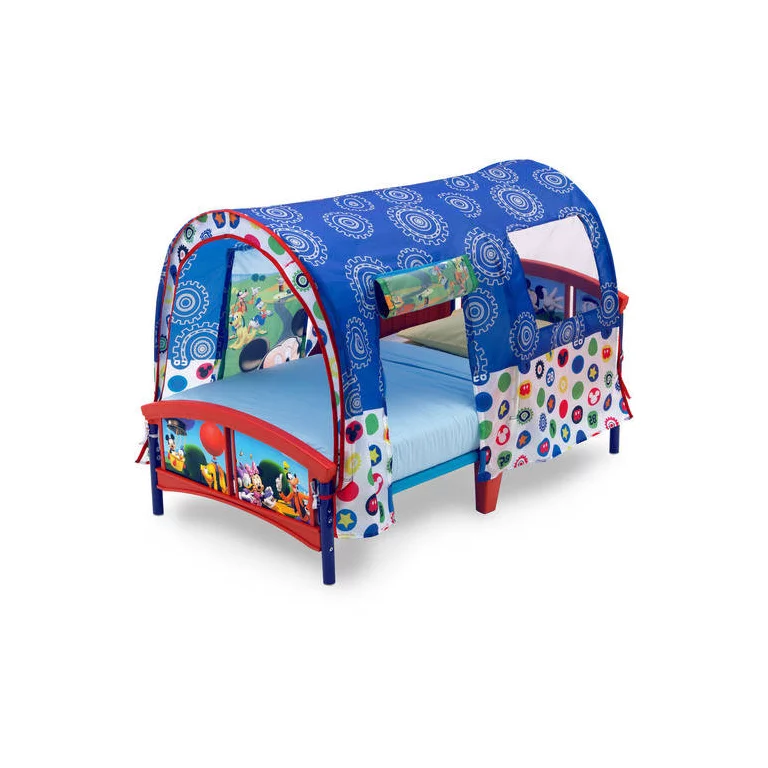 Delta Children Mickey Mouse Plastic Toddler Canopy Bed, Blue