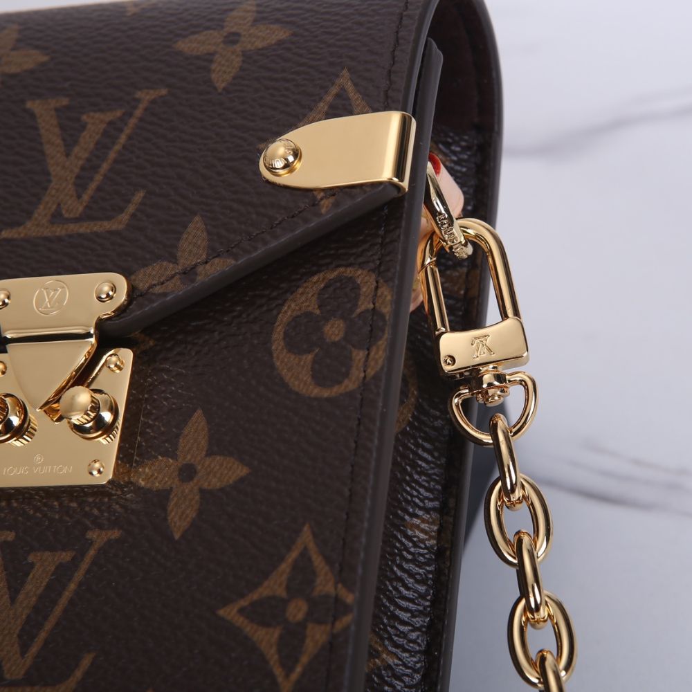 [Premium Quality] – Louis Vuitton Phone Pouch Métis Brown 6.7 Inches N00144