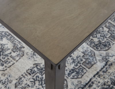 Signature Design by Ashley Bridson Counter Height Dining Room Table and Bar Stools (Set of 5), Gray