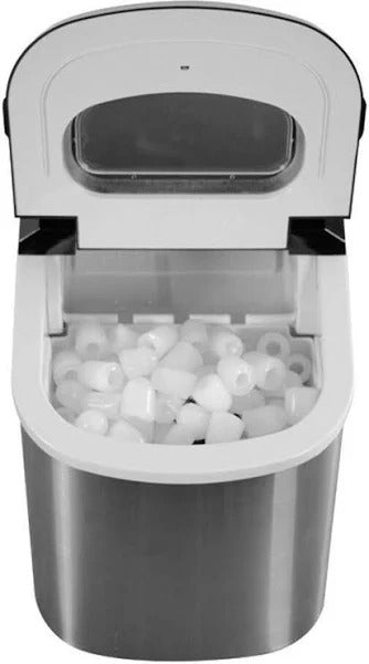 g 27 lb Portable Countertop Ice Maker in Stainless Steel