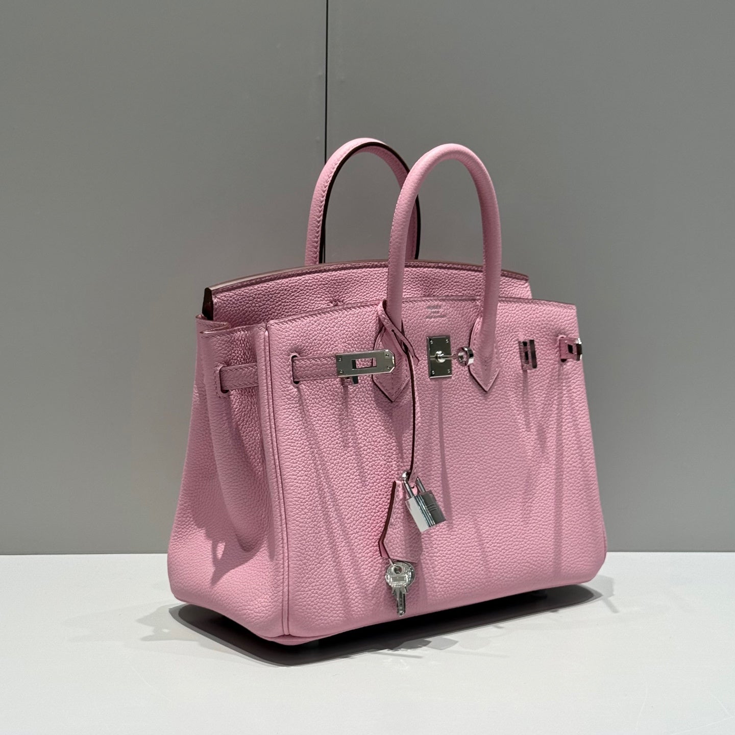 Hermes Birkin 25Cm Baby Pink Togo Leather Silver Hardware 237506