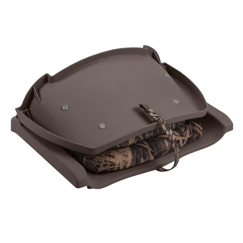 Wise 8WD139CLS-B-730 Cushioned Fold-Down, Molded Fishing Seat, Mossy Oak Original Bottomland