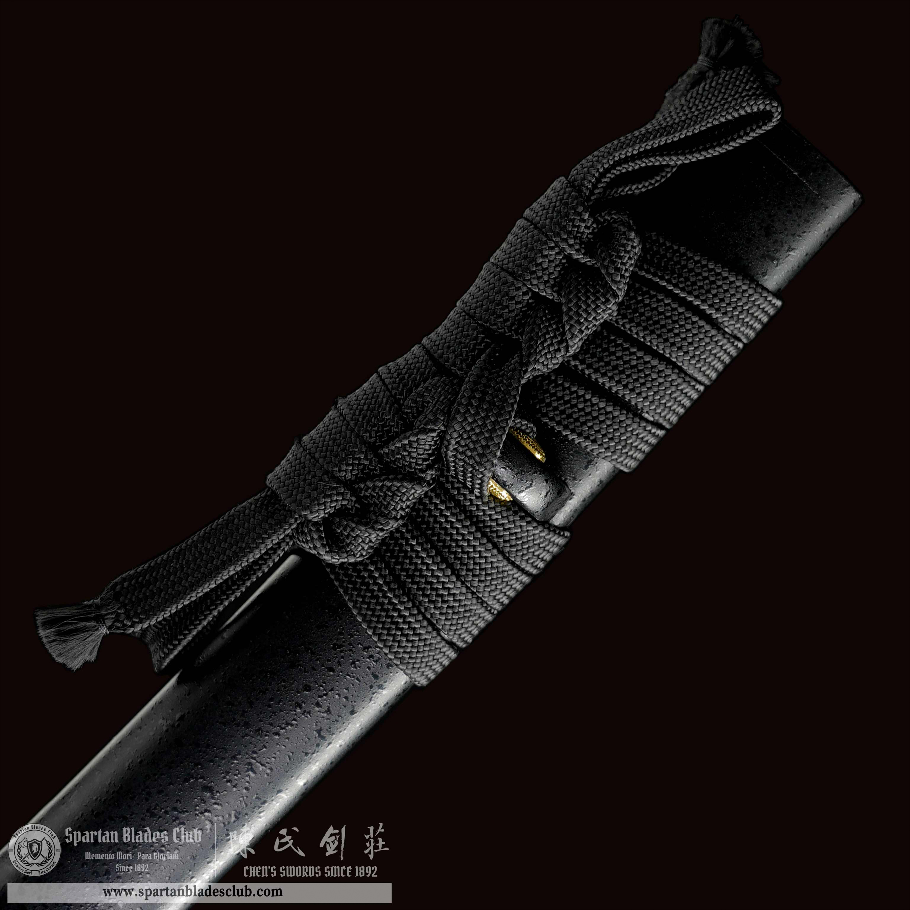 HY161 | Byakko | Tanto | Carbon Steel | T10 Steel Clay-tempered | Real Hamon | Tiger | Black | Battle-Ready | Full-tang | Spartan Blades Club | CHEN'S SWORDS 1892 - Spartan Blades Club - 陳氏劍莊1892