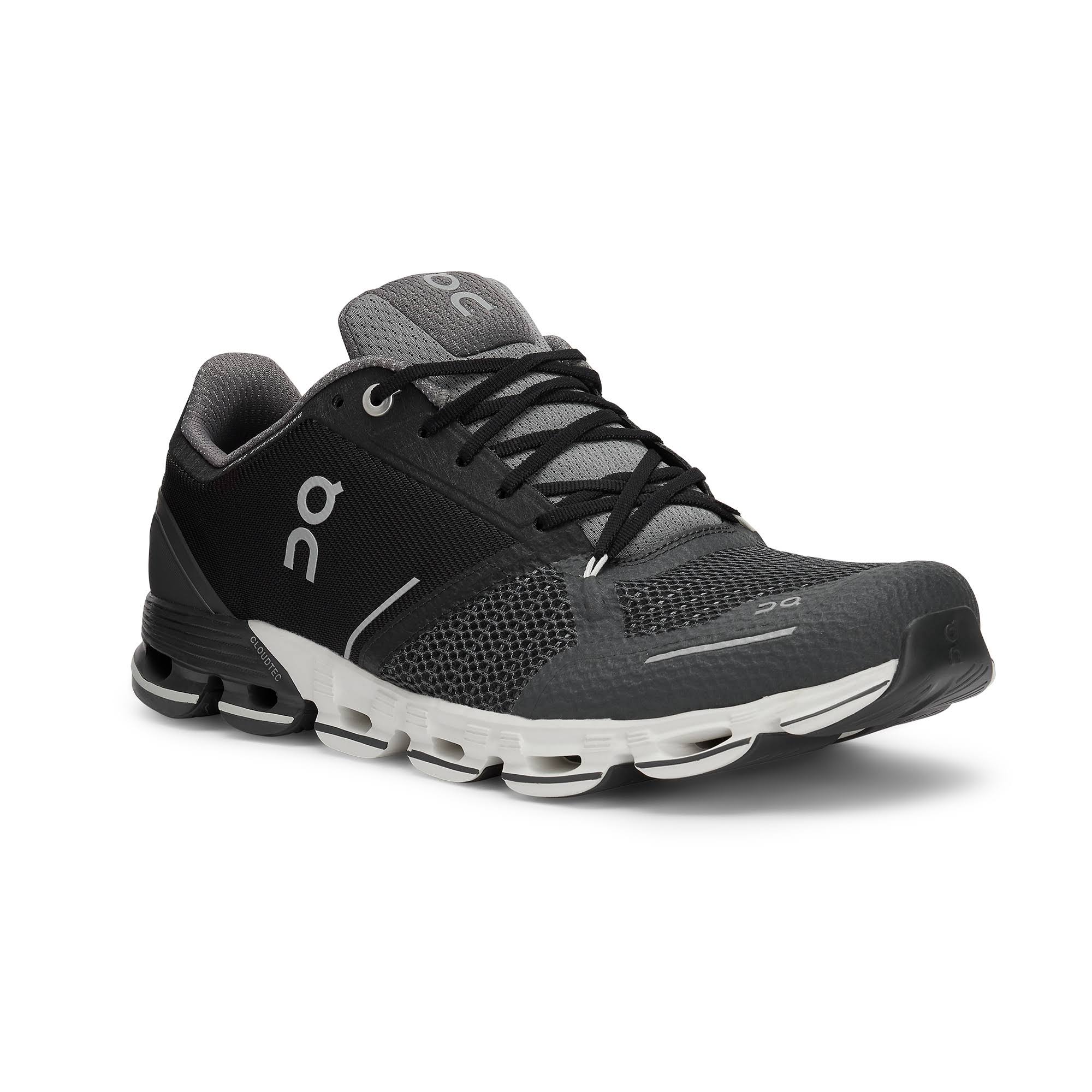 Men&s on Cloudflyer - Black/White, 7.5
