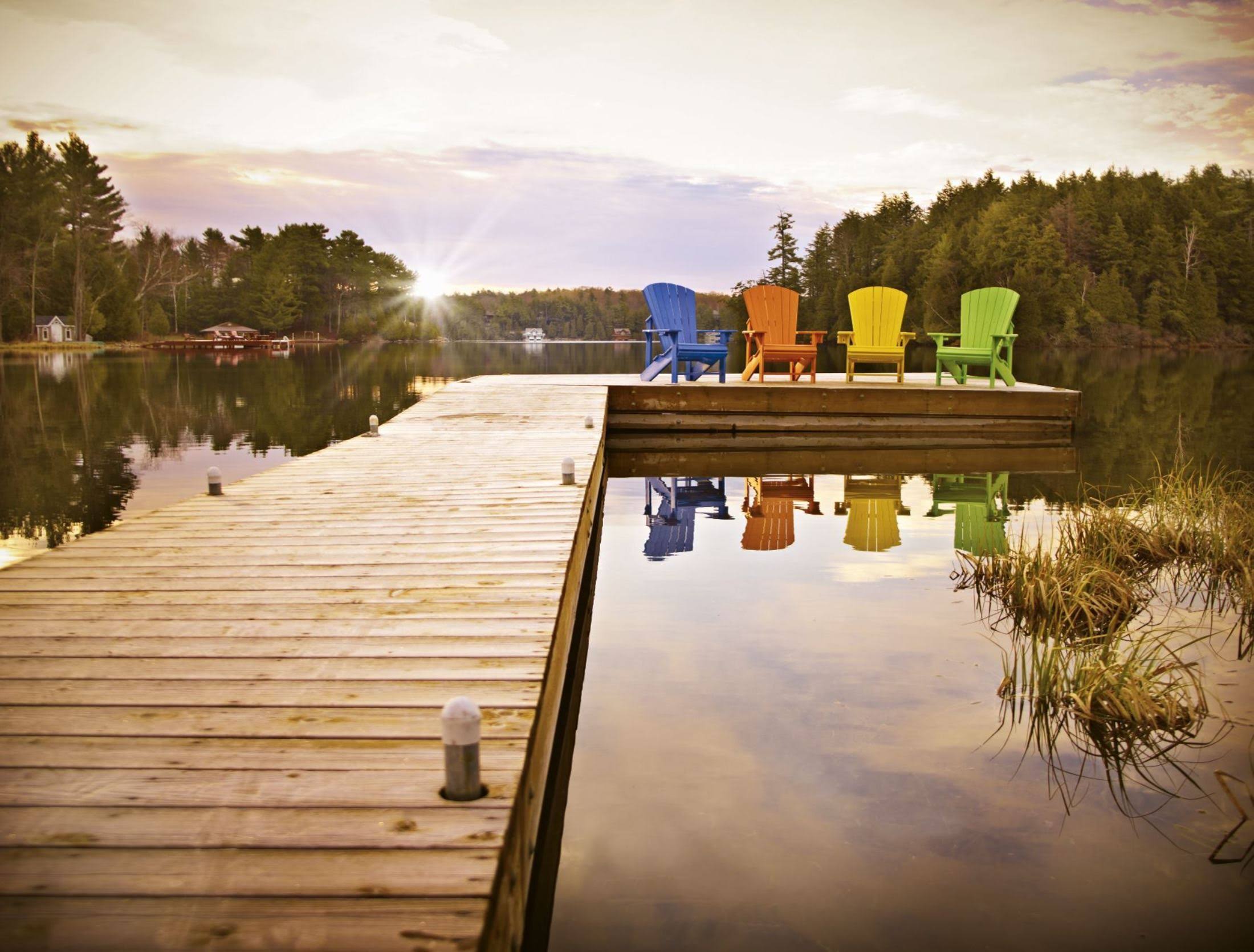 CR Plastic Generations Adirondack Chair in Aqua