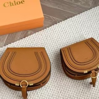 Chloe Calfskin Mini Marcie Round Crossbody Bag - cnluxepick