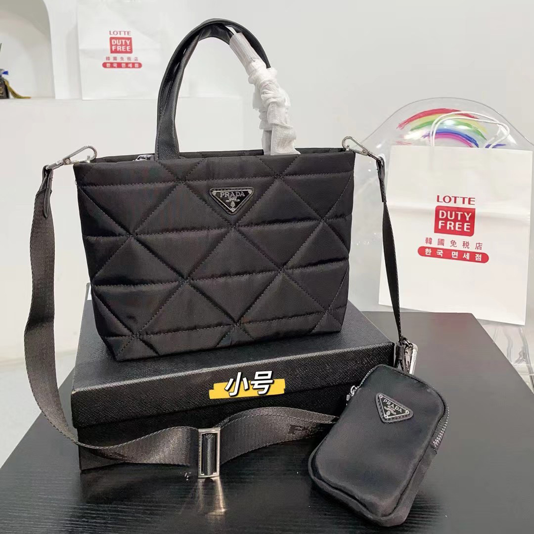 Prada Embroidered Tote Bag - cnluxepick