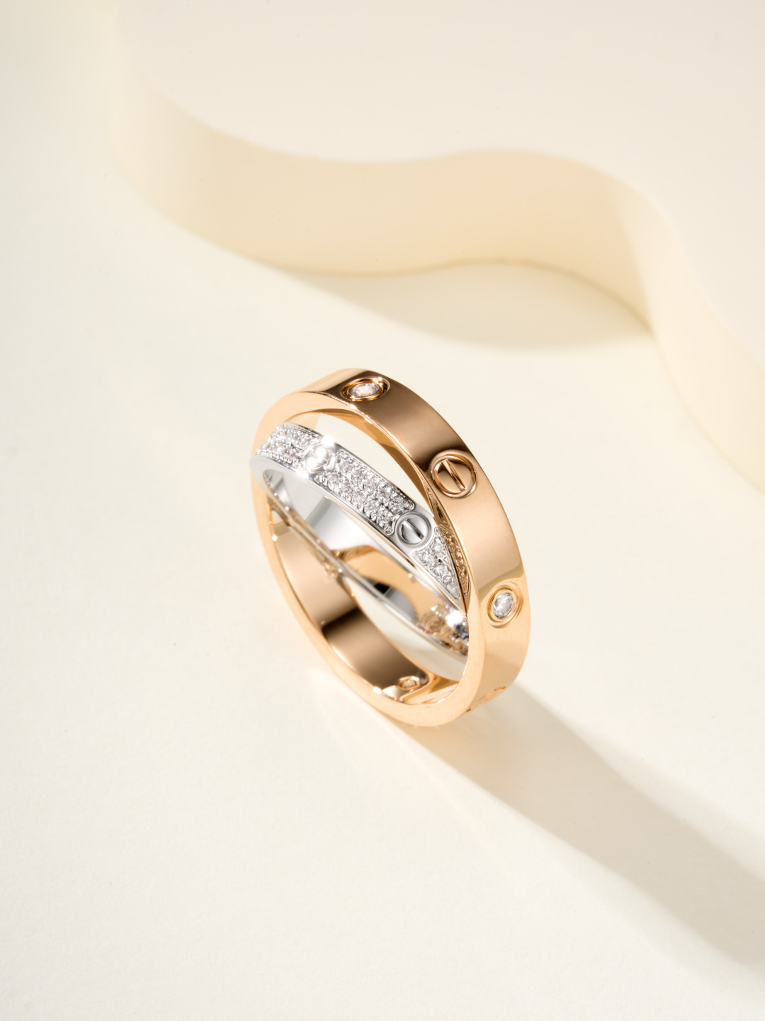 Cartier Love Double Cross Ring - cnluxepick