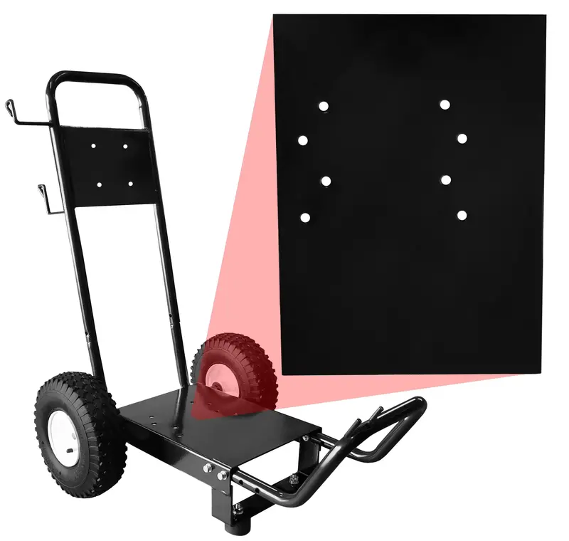 Wheeled Pressure Washer Cart Frame – Heavy-Duty Push-Handle Mounting System