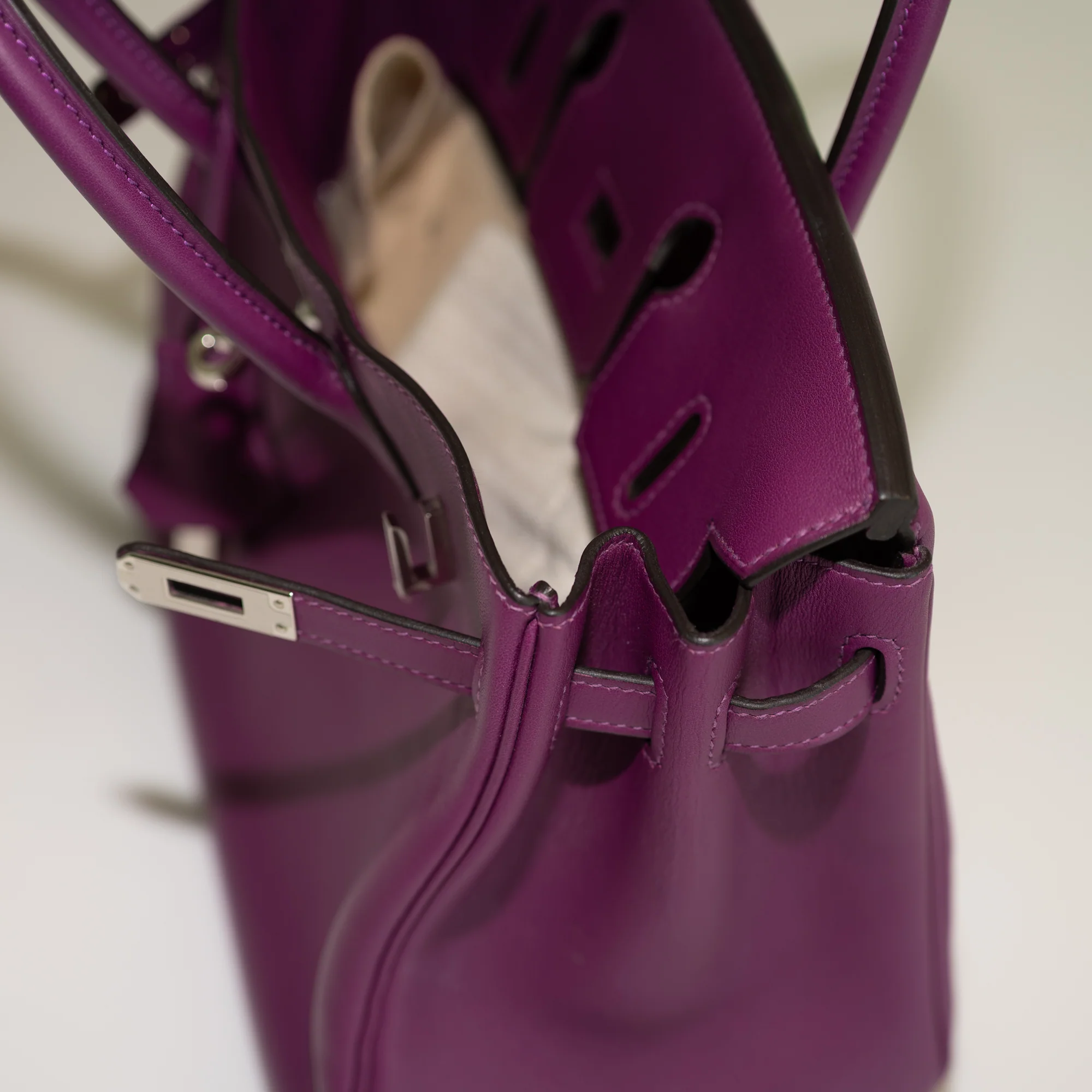 Hermès Birkin 25 Anemone Togo Palladium Hardware