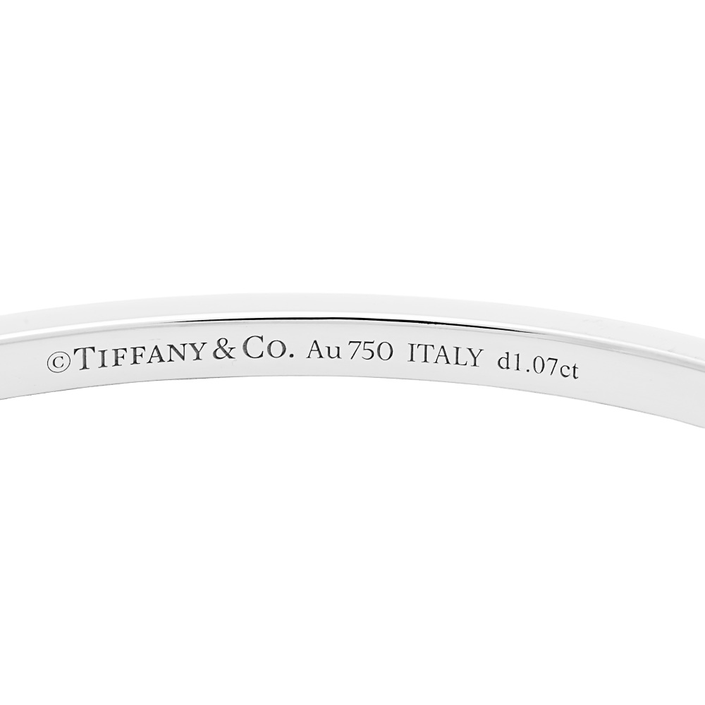 Tiffany & Co. Tiffany T T-one Bracelet 18K White Gold Diamond