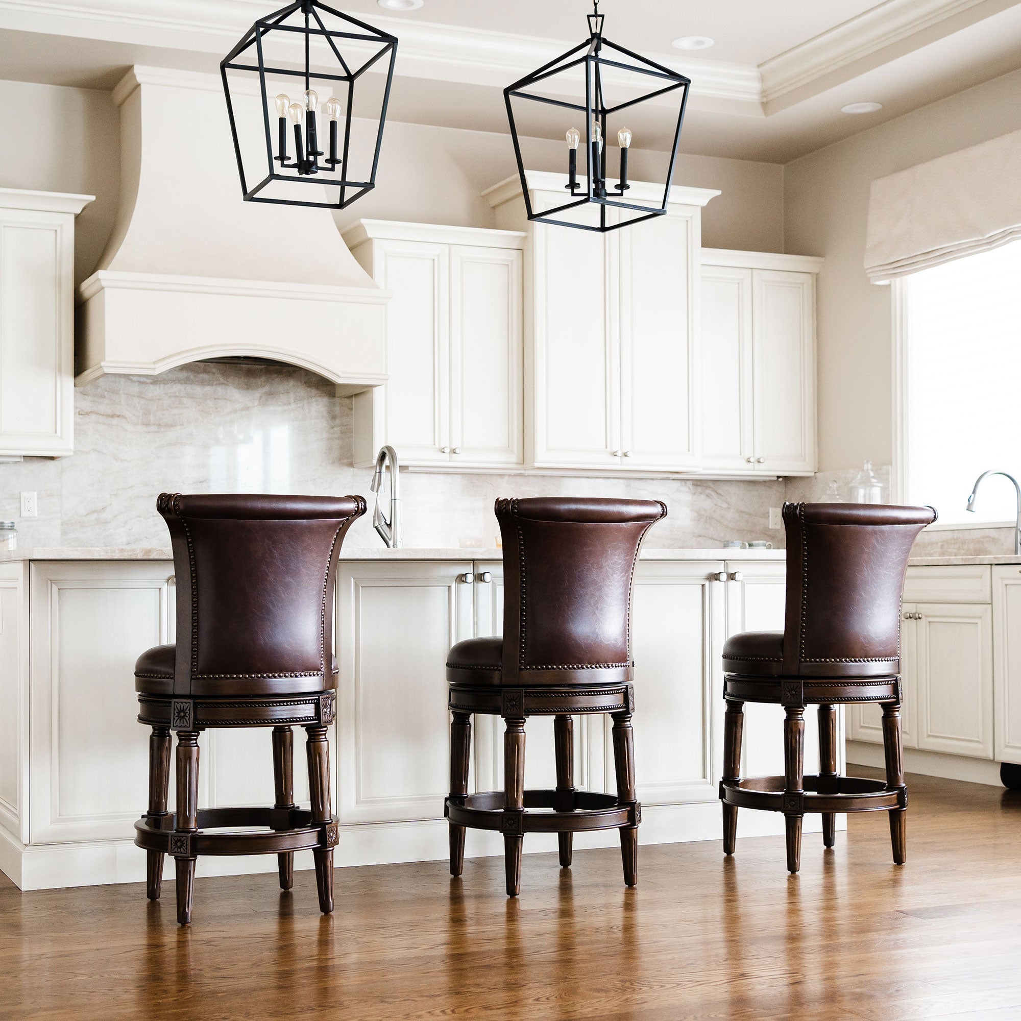 Maven Lane Pullman Swivel Kitchen Counter Stool 25