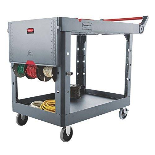 Rubbermaid Commercial Heavy Duty Adaptable Utility Cart, 2 Shelves,