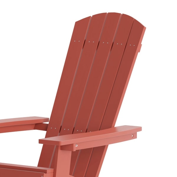 AllWeather Poly Resin Folding Adirondack Chair
