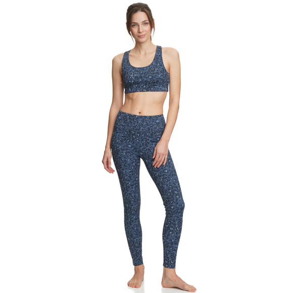 Gina Sports Damen Yoga-Leggings mit Leo-Muster