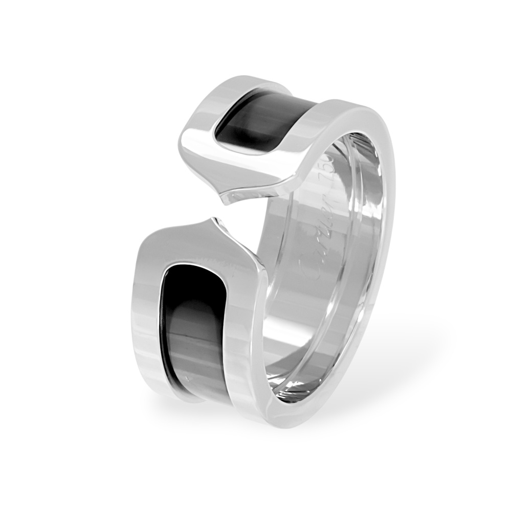 Cartier 2C Ring 18K White Gold