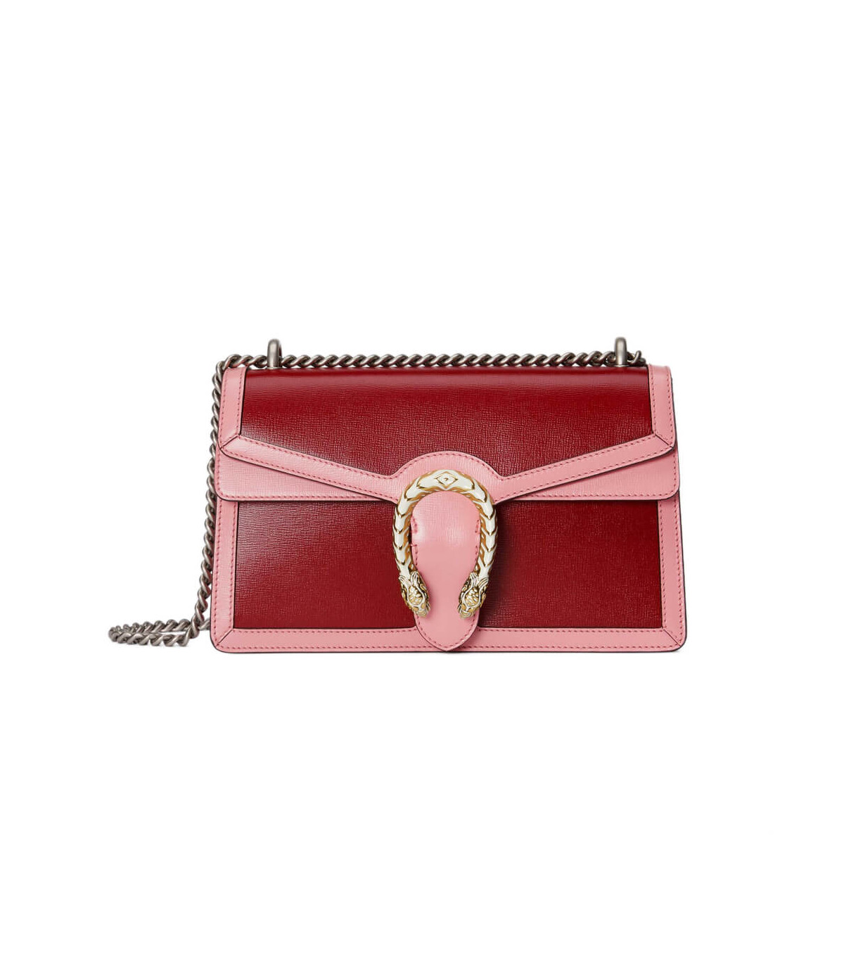 Gucci Dionysus Small Shoulder Bag Red and Pink Leather