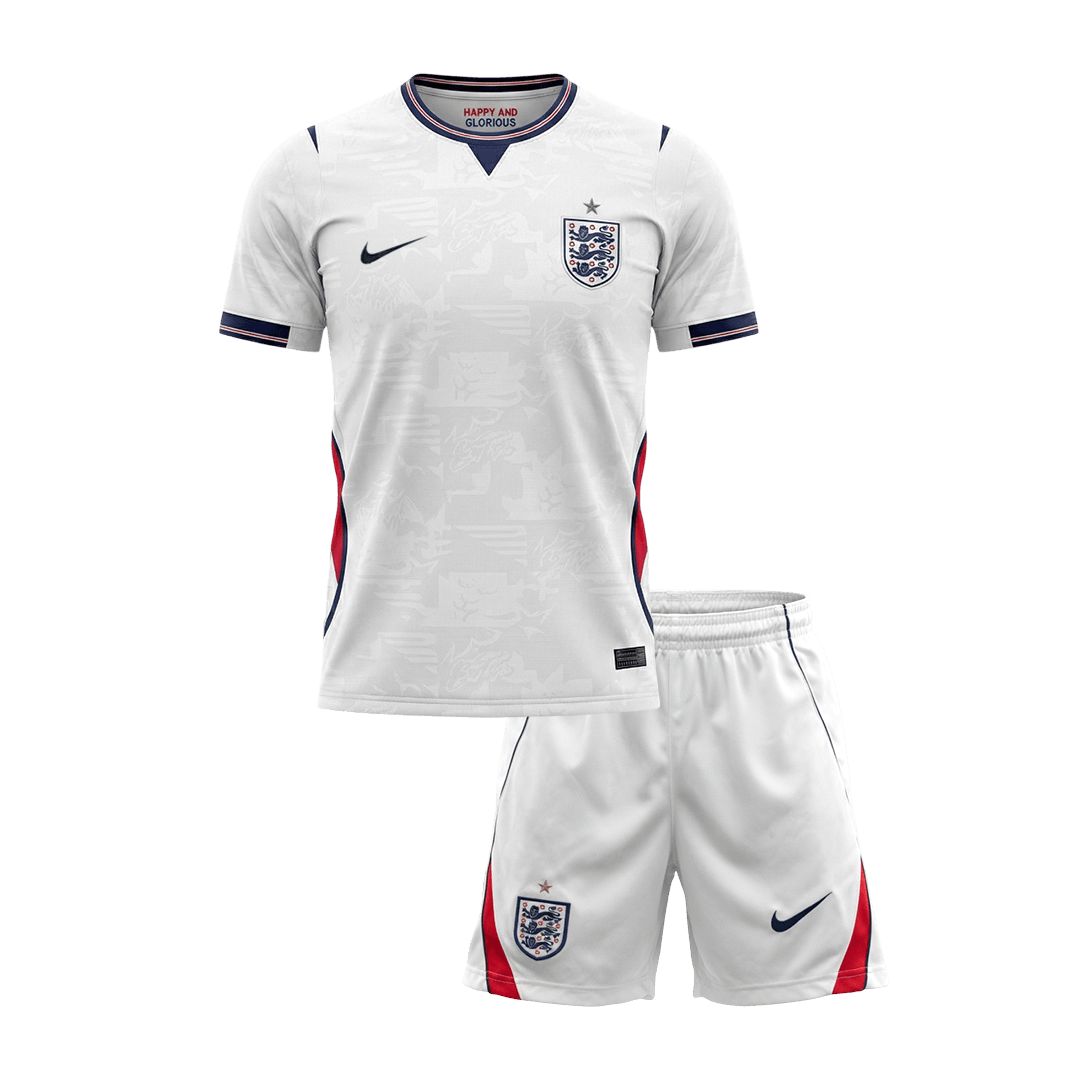 England Home World Cup Kids Soccer Jerseys Kit 2026