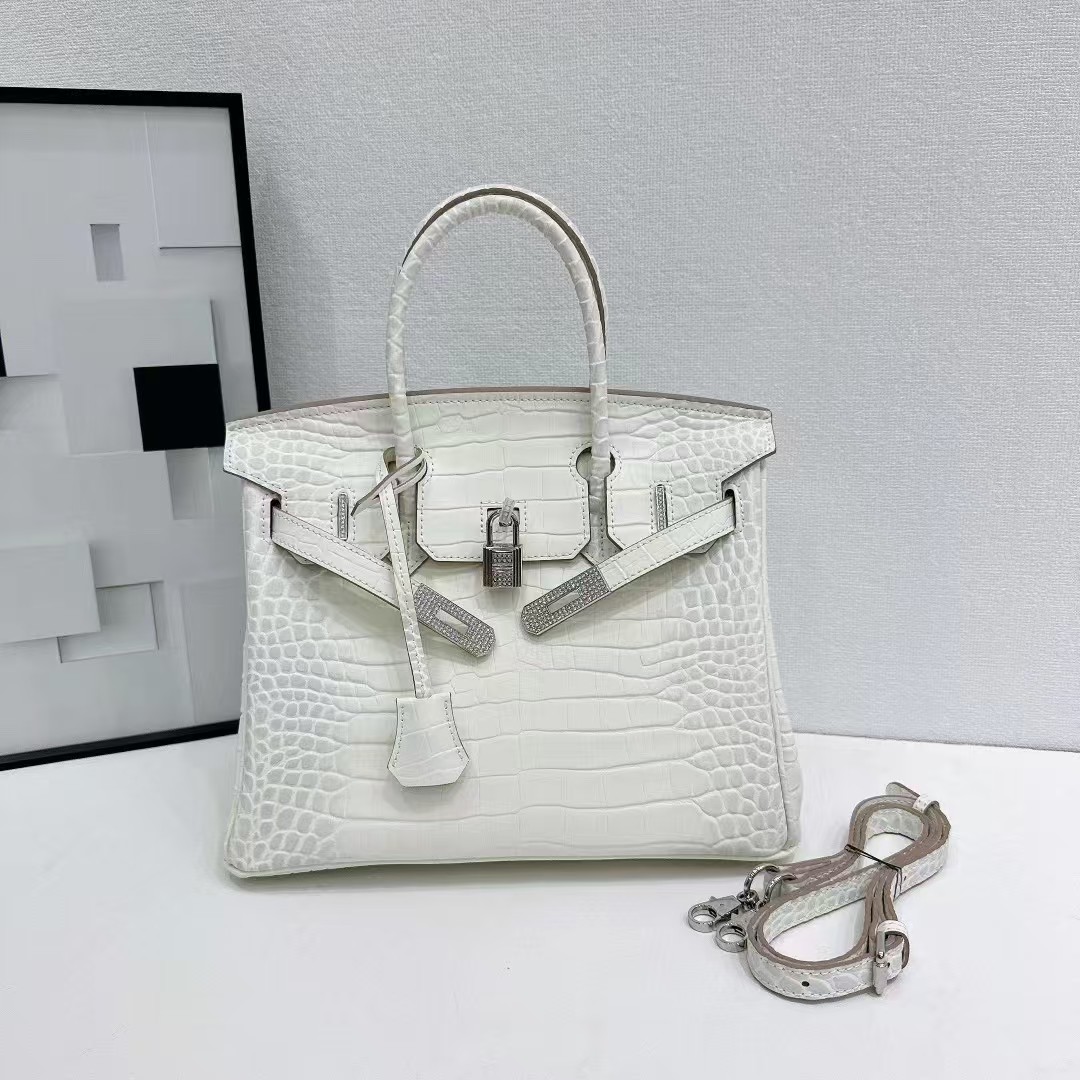 Hermes Platinum Alligator Pattern crossbody bag - cnluxepick