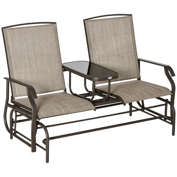 Outsunny 2 Person Outdoor Glider Bench