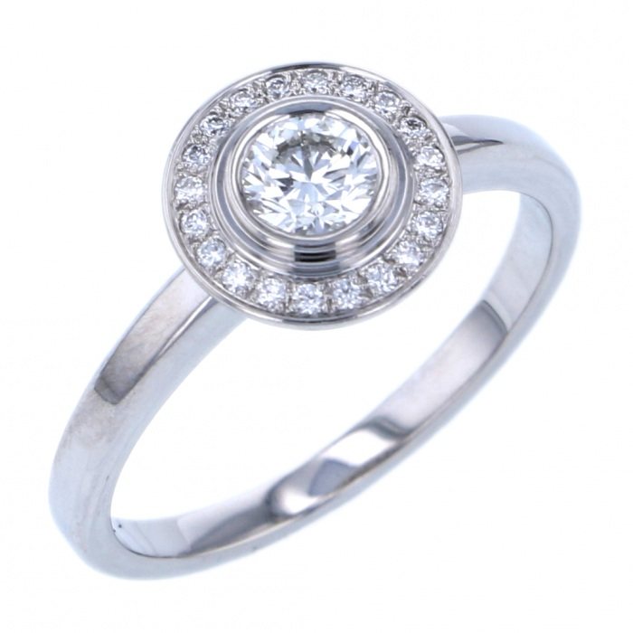 Cartier Damour (diamant Leger) Ring Platinum Diamond