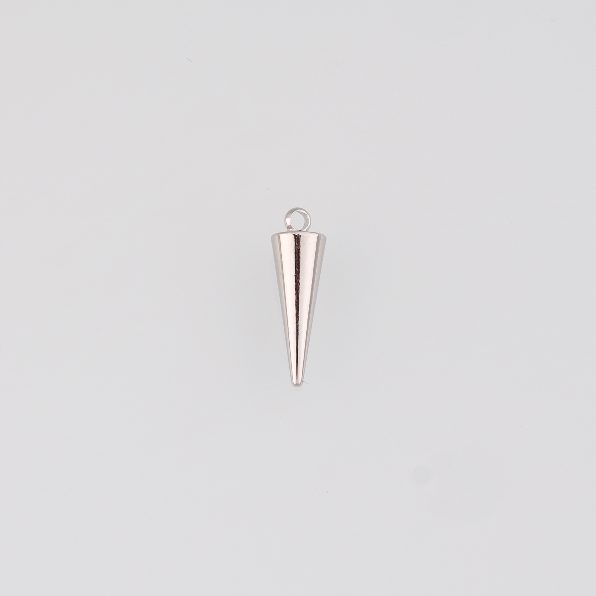 18K Gold Filled Conical Pendant,Dainty Conical Charm Earrings Necklace for DIY Jewelry Making Supply
