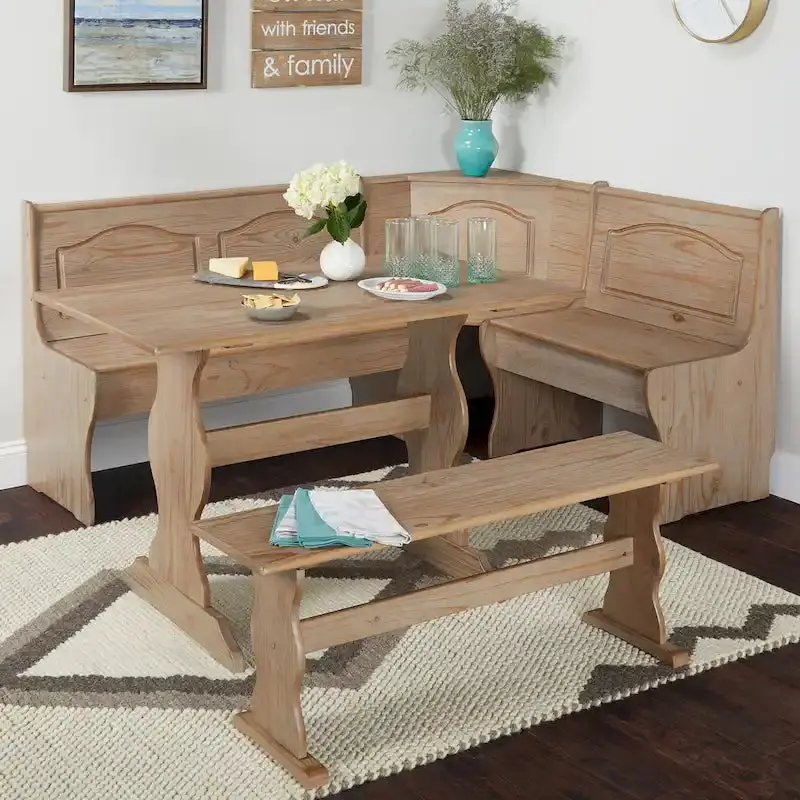 Simple Living Knox Nook Dining Set – Modern 3-Piece Table and Chair Ensemble