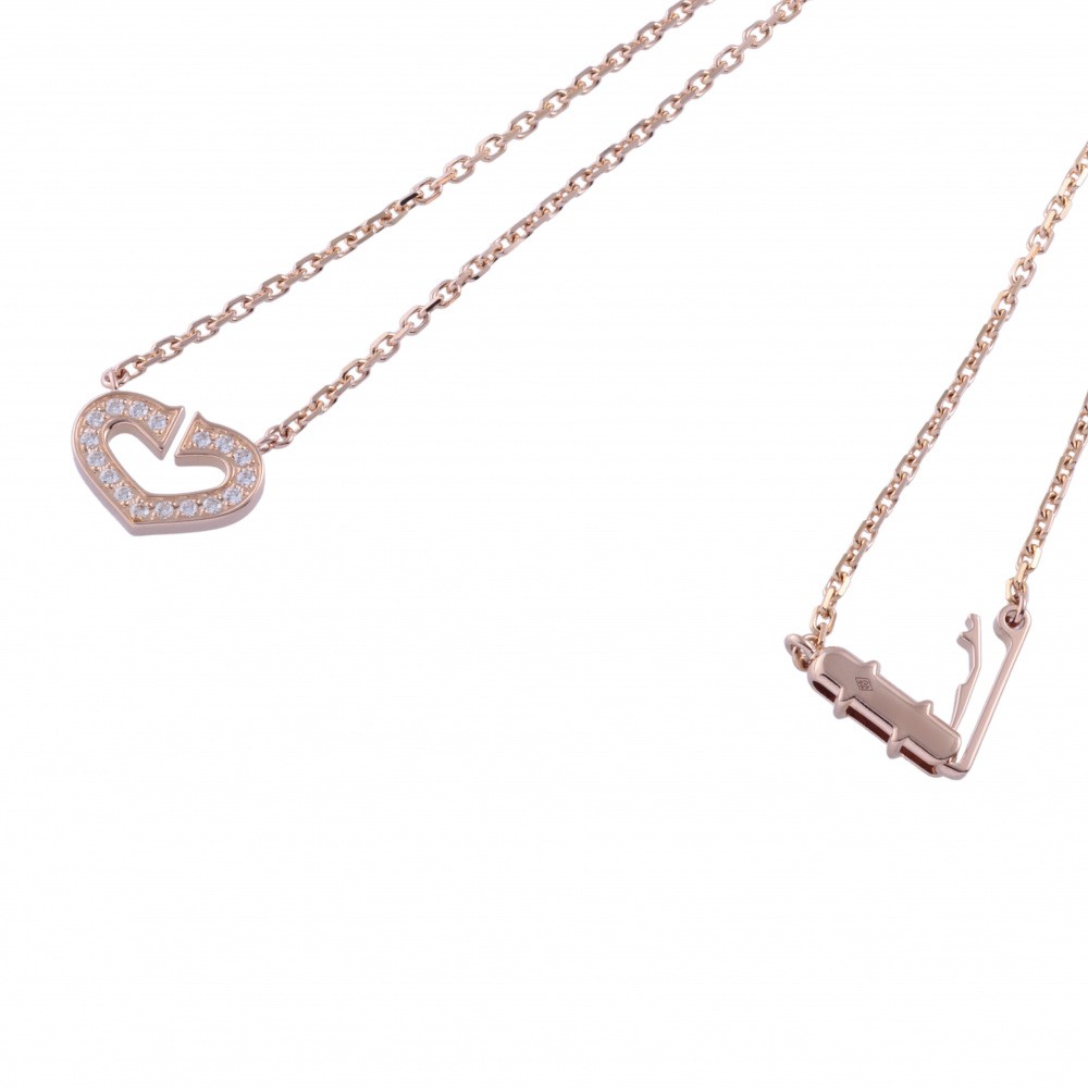 Cartier C Heart Necklace 18K Yellow Gold