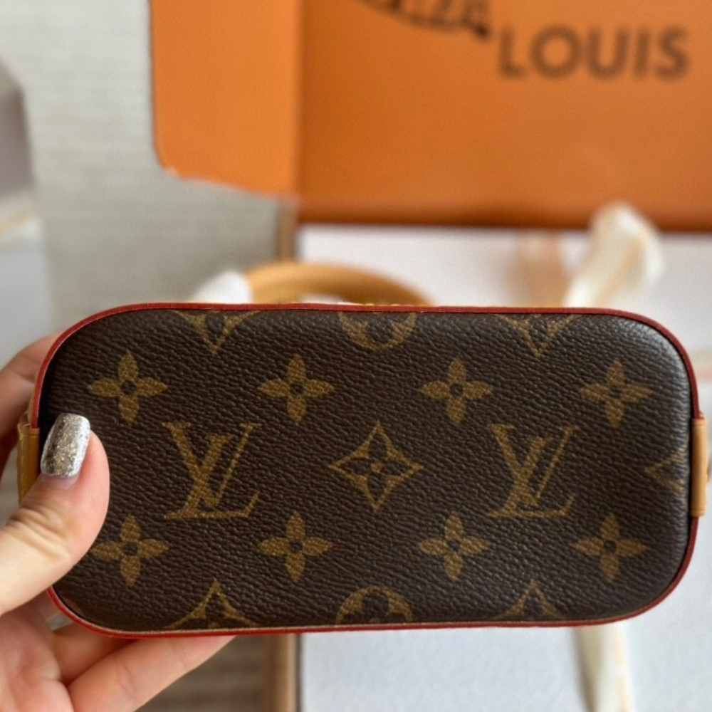Louis Vuitton Nano Alma Monogram Brown 7.9 Inches M82717