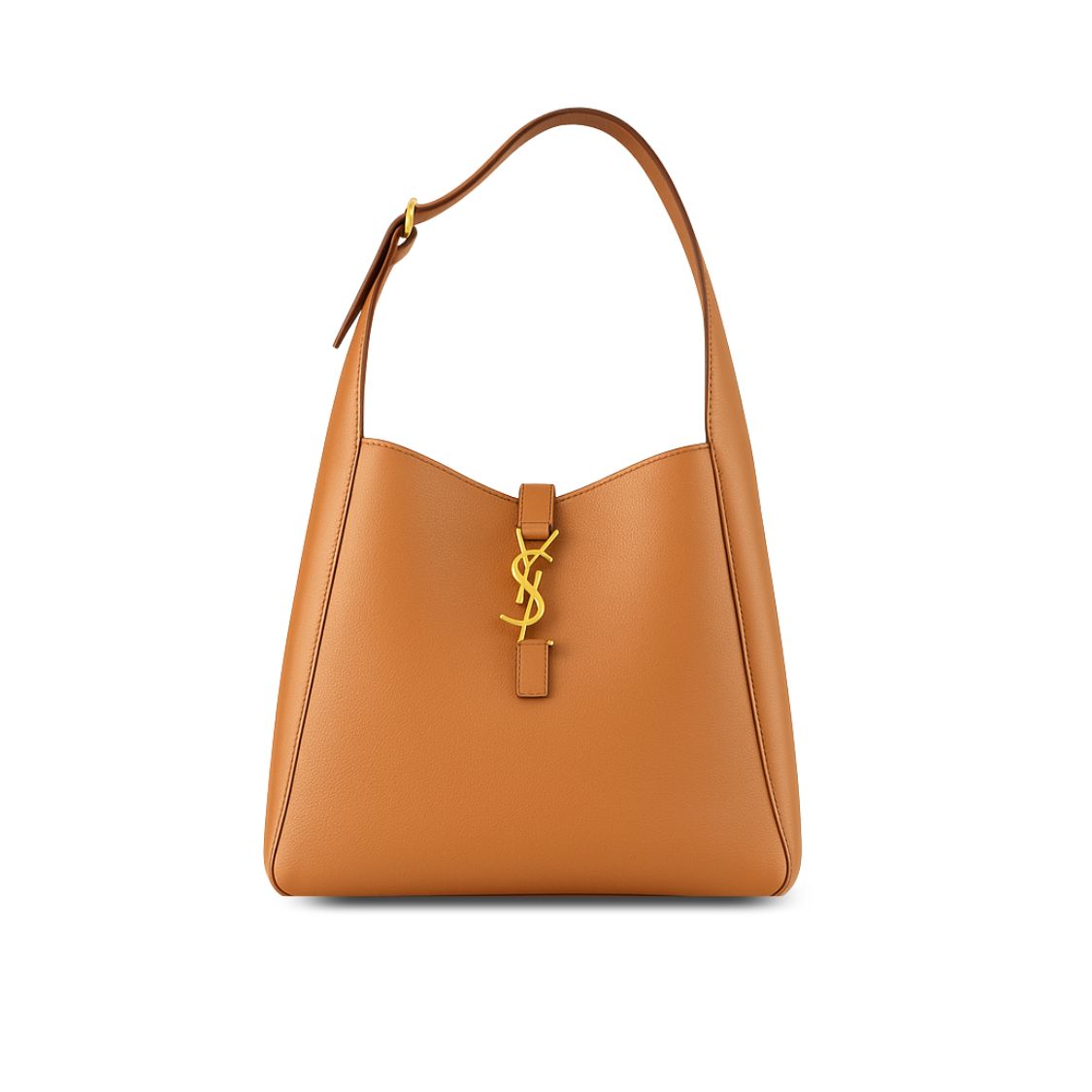 Saint Laurent 5 A 7 Soft Small Hobo Bag In Smooth Leather Beige