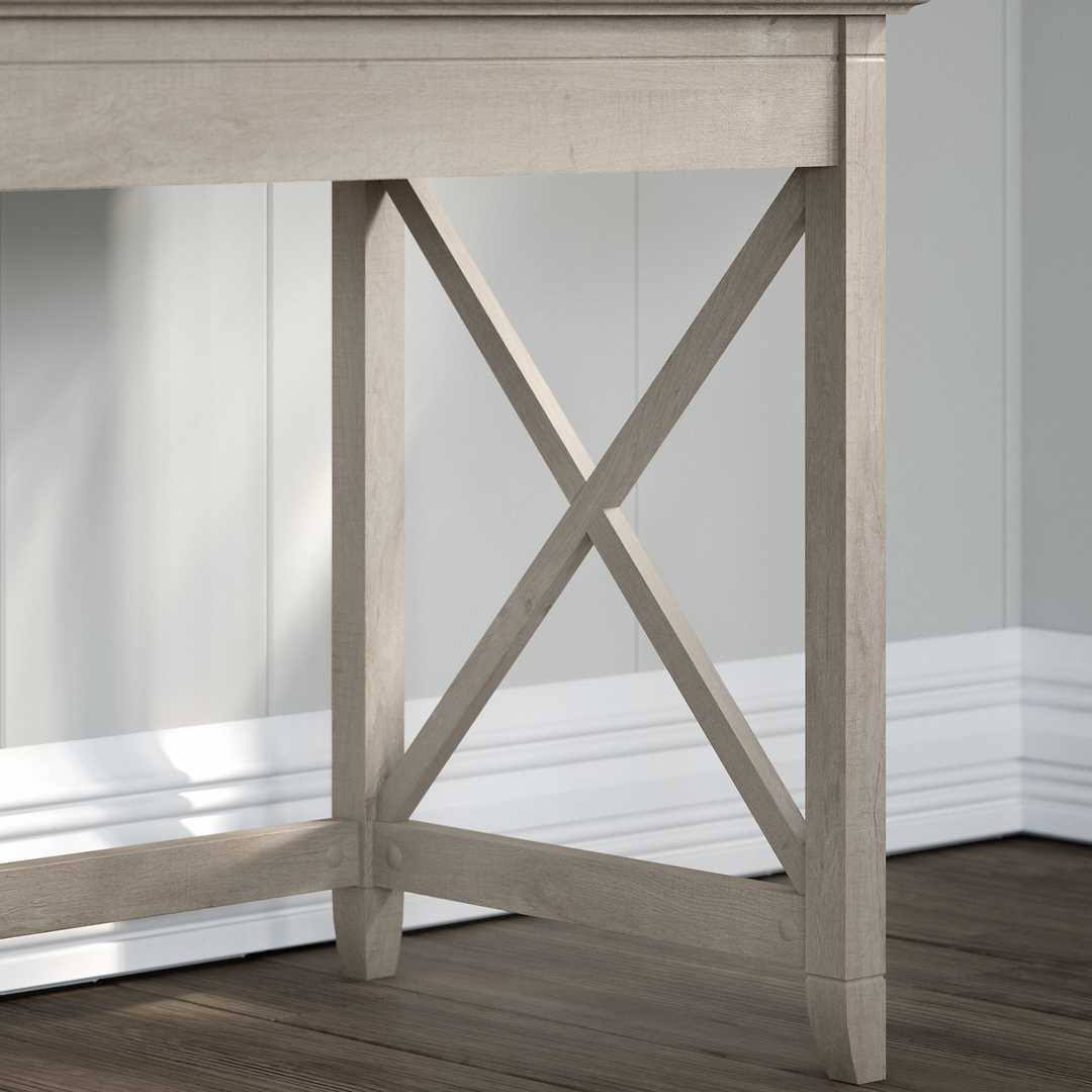 Bush Furniture Key West 60W L Shaped Desk, Cape Cod Gray