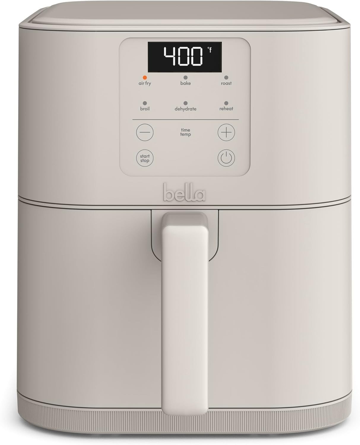 6QT Slim Air Fryer, Space-Saving Design, Ceramic Nonstick Coating, 6 Cooking Presets