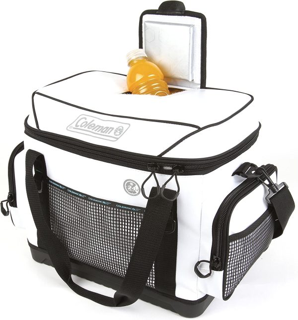 42-Can Soft-Sided Marine Cooler Bag , White