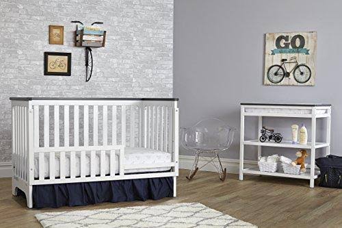 Suite Bebe Brooklyn Island 3-in-1 Convertible Crib, White