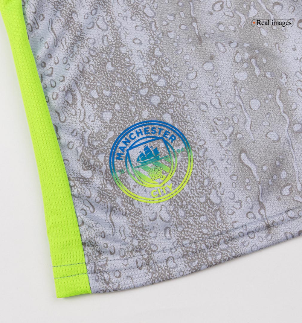 Manchester City Third Away Kids Soccer Jerseys Kit 2025/26