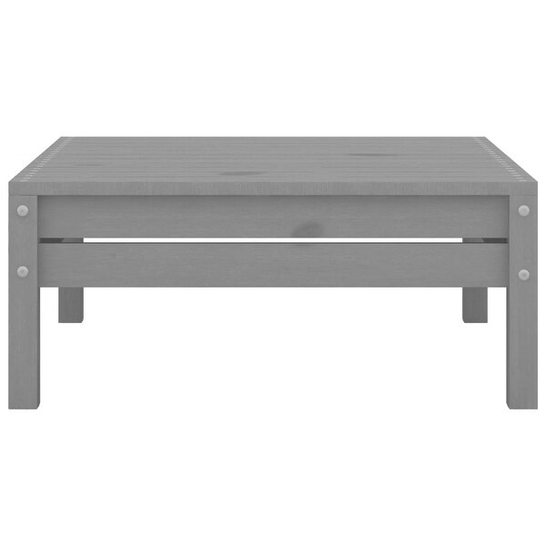 vidaXL 4 Piece Patio Lounge Set Solid Pinewood Gray