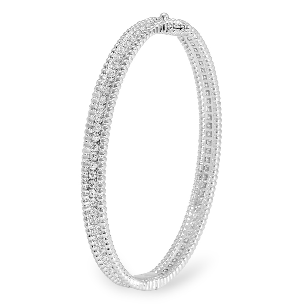 Van Cleef & Arpels Perlet Bracelet 18K White Gold Diamond VCARP27J00
