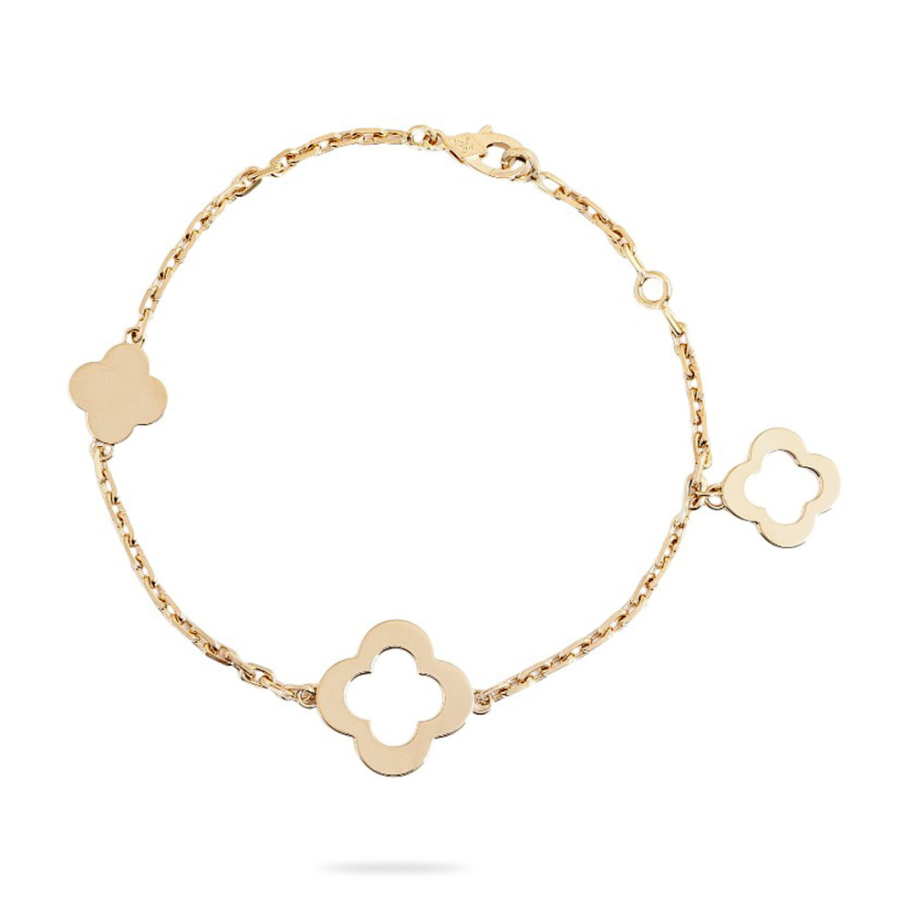 Van Cleef & Arpels Byzantine Alhambra 3 Motifs Bracelet 18K Yellow Gold VCARD39600