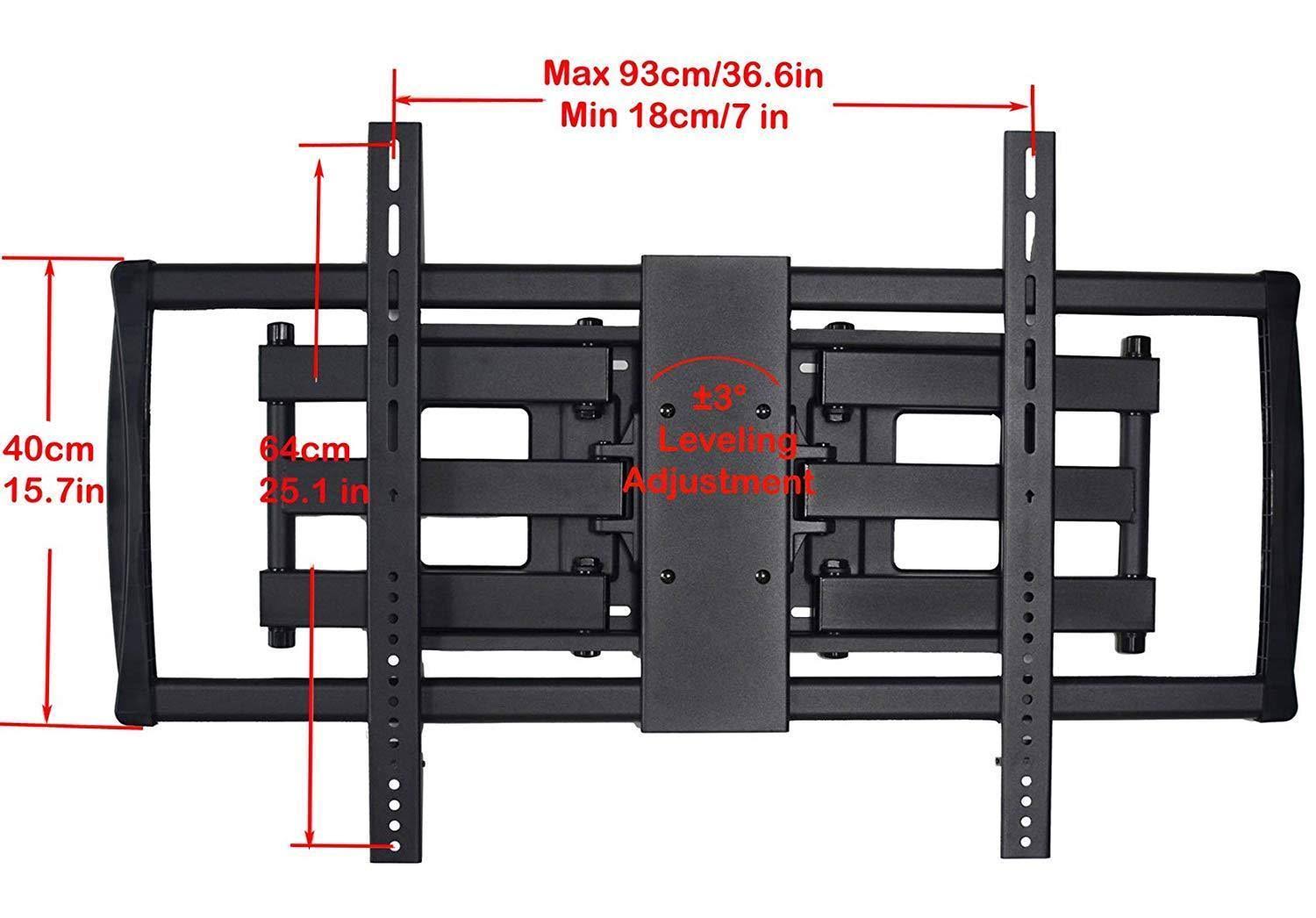 Videosecu Articulating TV Mount Large Big Heavy Duty Swivel Tilt Wall Mount Bracket for Most 60x22 62x22 65x22 70x22 75x22 78x22