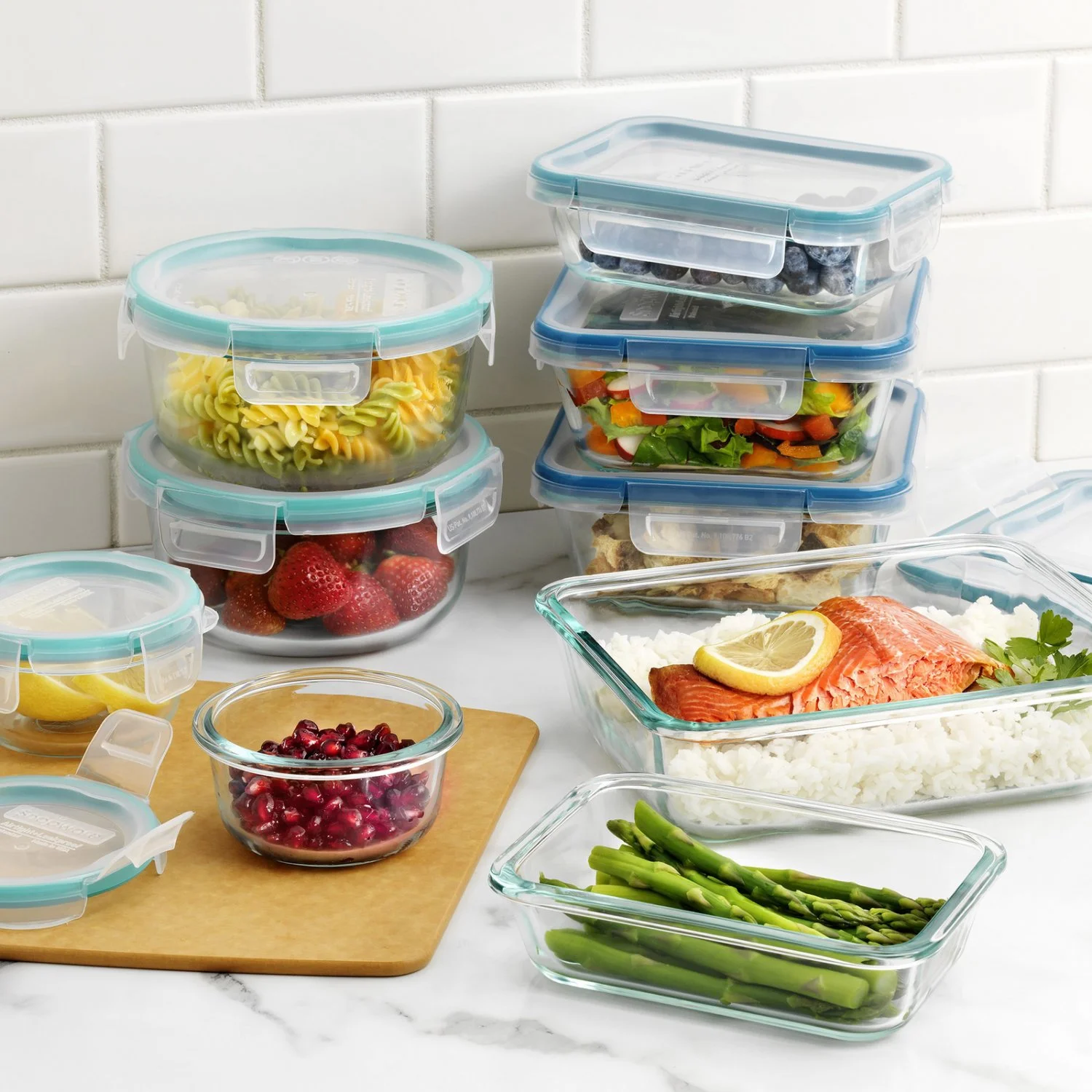 Snapware Pyrex 18-piece Glass Food Storage Set, Airtight, Leak-Proof
