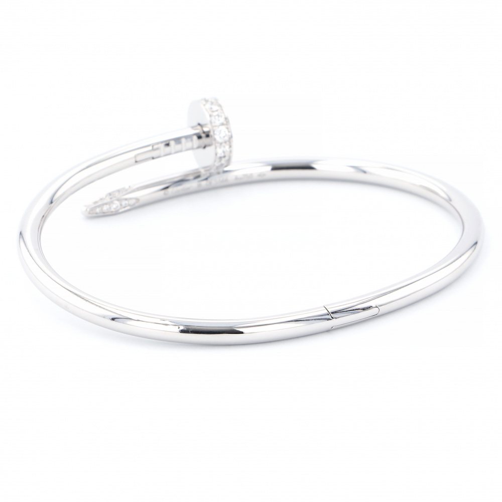 Cartier Juste un Clou Bracelet 18K White Gold Diamond
