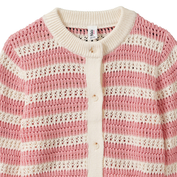 Yigga Mädchen Strickjacke mit Ajour-Muster